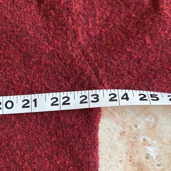 H&M Oversized Wool Blend Turtleneck Sweater Tunic Dress Womens S Rust Warm Cozy - Picture 5 of 6